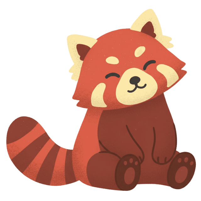 Maskot Shai si Panda Merah